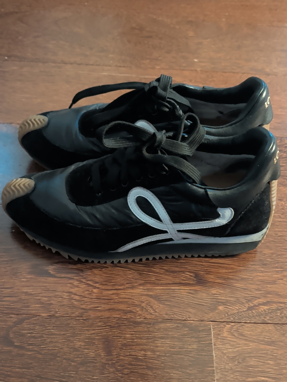 Loewe Flow Runner Suede And Leather Sneakers